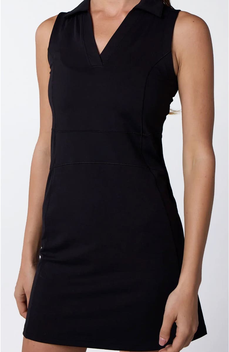 Centerline Athletics Women's Cross-Sport Sleeveless Polo Dress, Alternate, color, Black