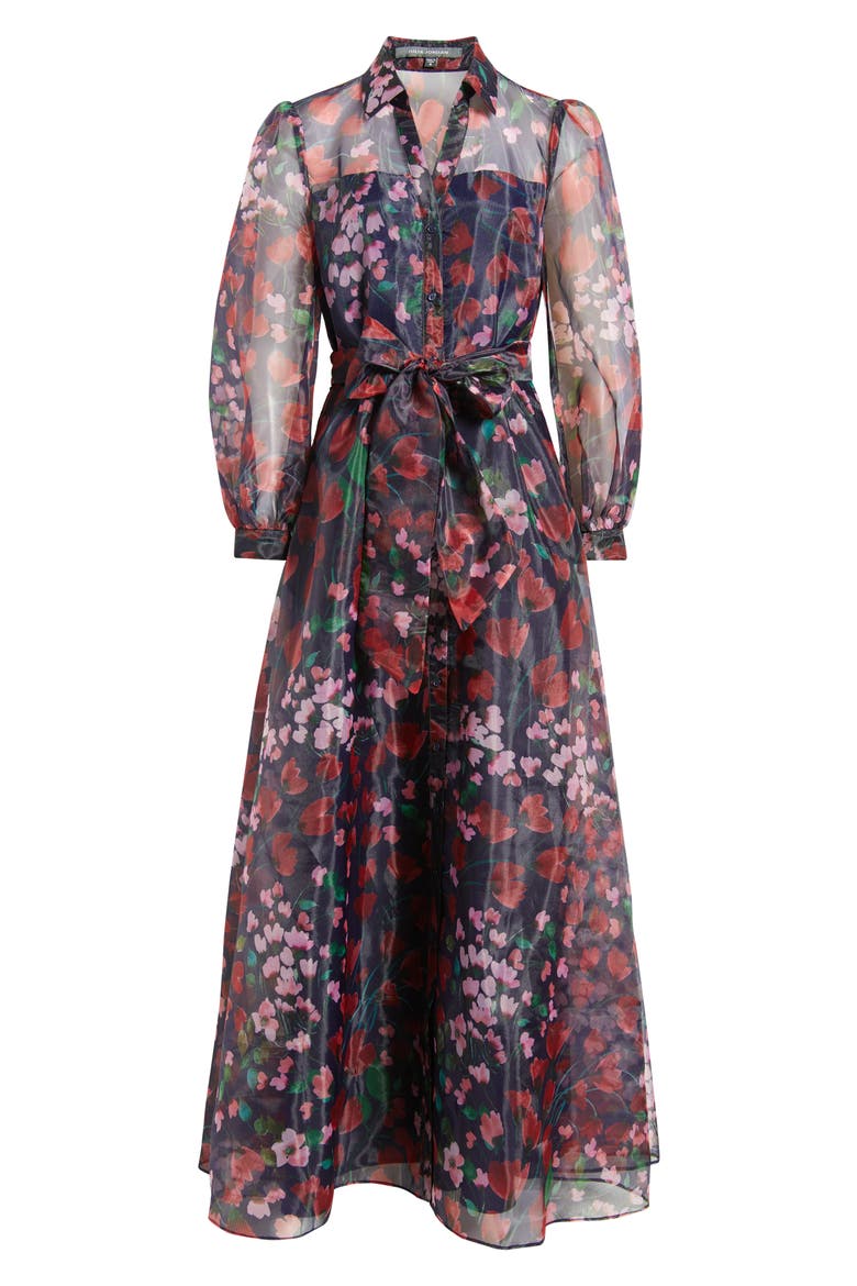 julia jordan long sleeve organza shirt dress Julia Jordan Organza Shirtdress