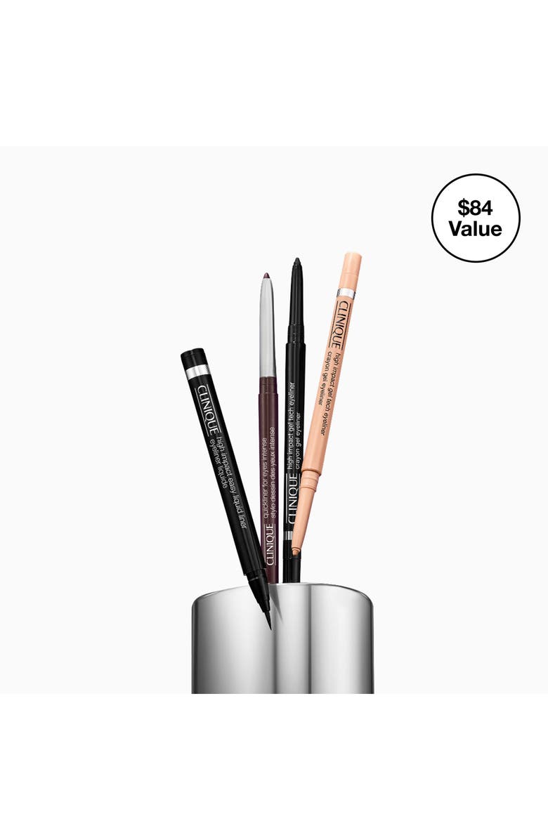 Clinique Ultimate Eye Line-Up: Eyeliner Gift Set $84 Value, Alternate, color,