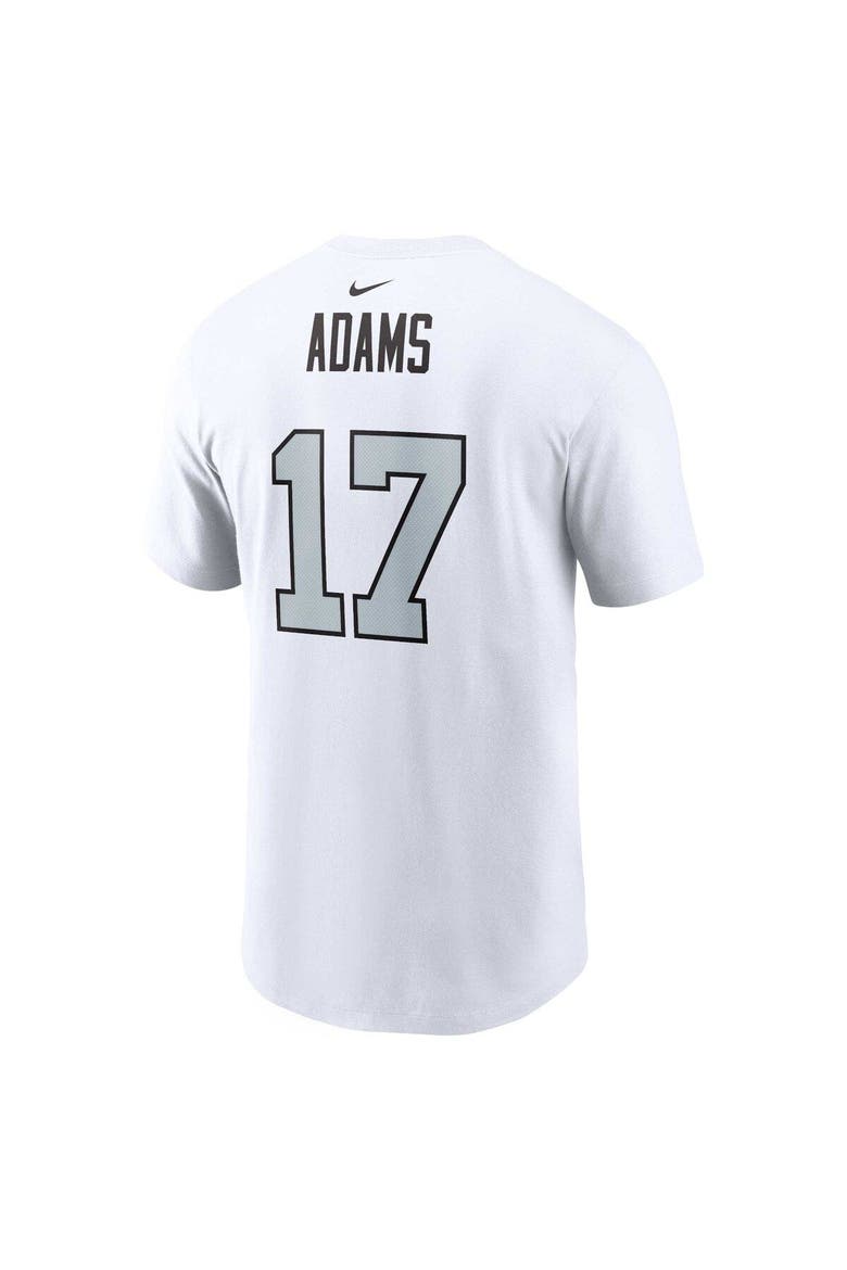 Men's Nike Davante Adams White Las Vegas Raiders Player Name & Number T-Shirt, Alternate, color, White