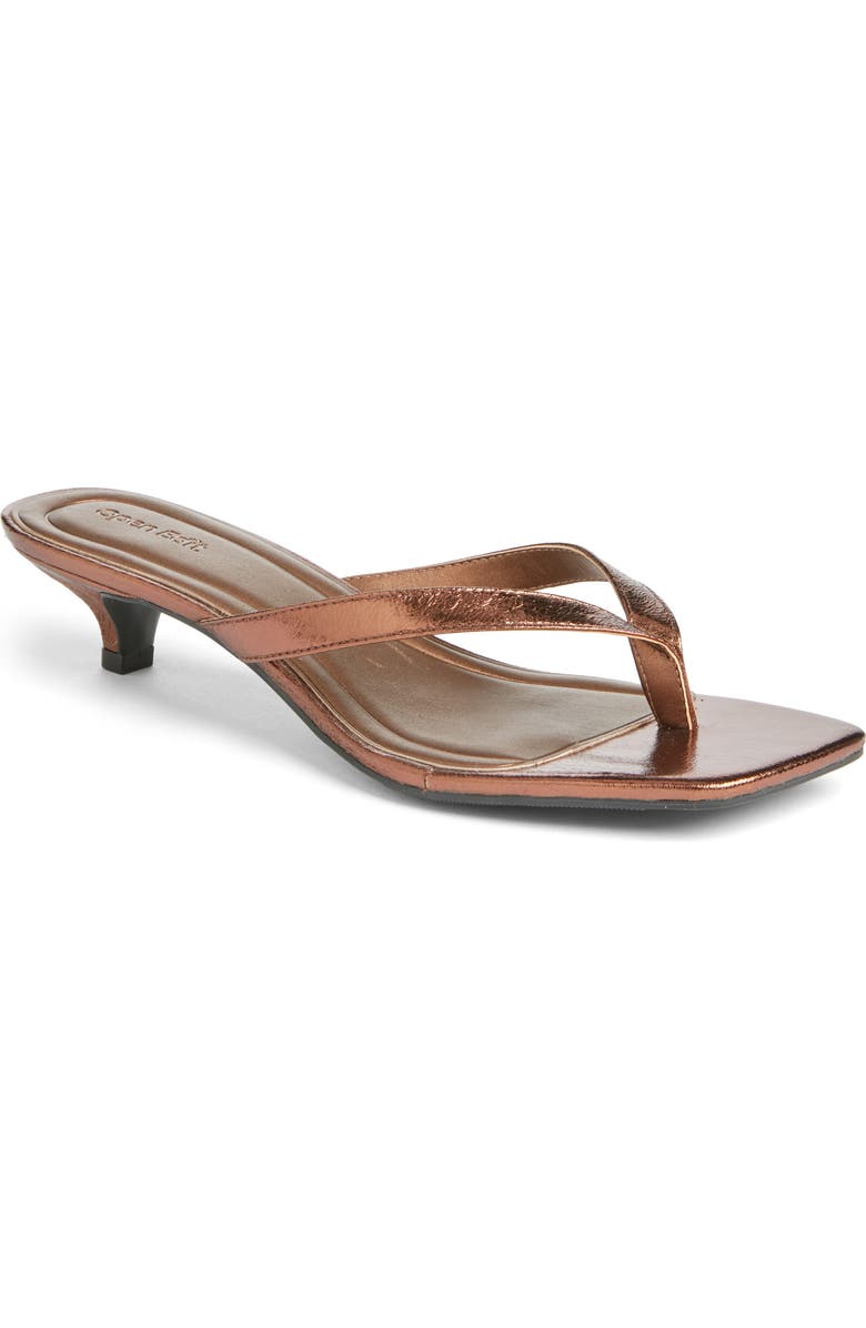 Open Edit Tori Kitten Heel Sandal, Main, color, Brown Penny