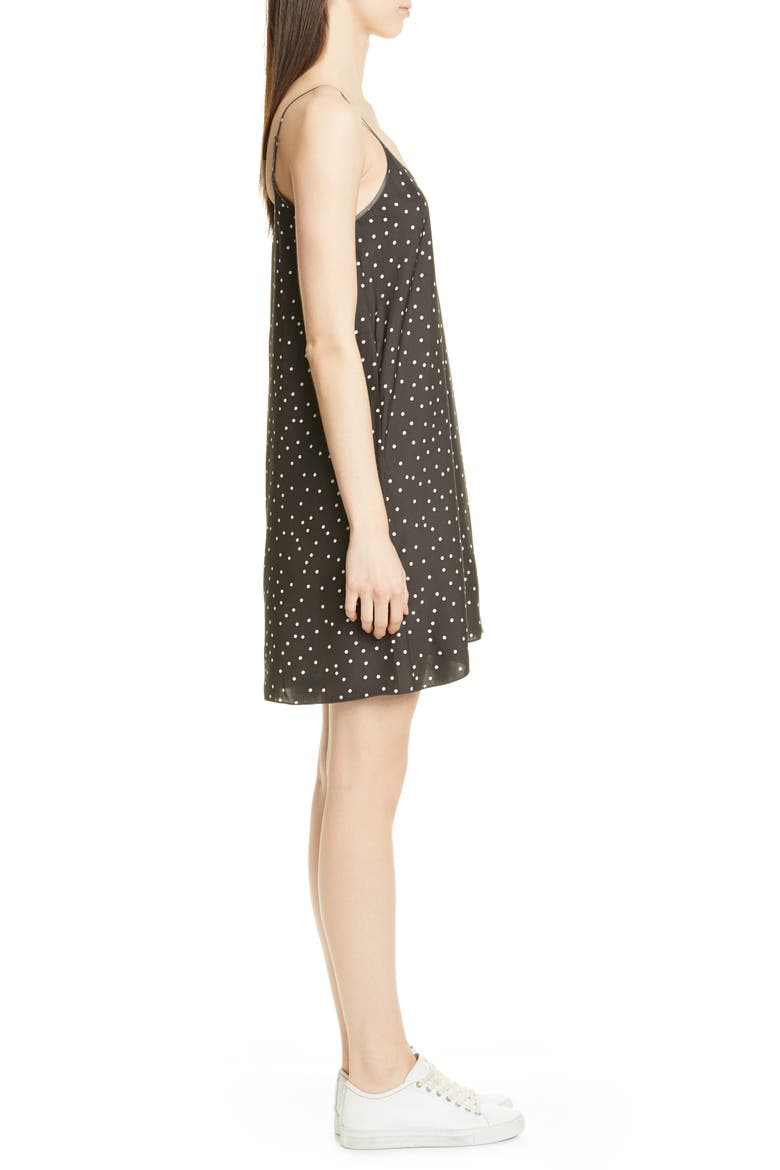 Polka Dot Silk Slipdress, Alternate, color, PAVEMENT COMBO