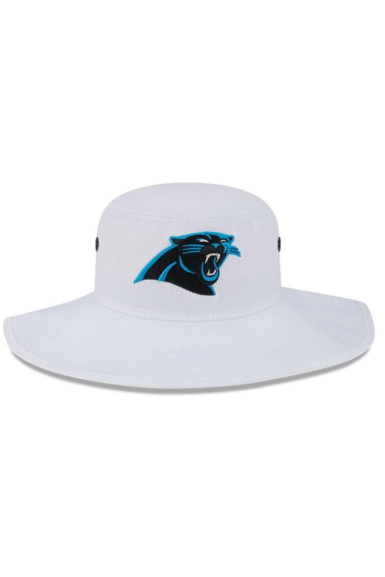 Men's New Era White Carolina Panthers 2023 NFL Training Camp Panama Bucket Hat, Alternate, color, White