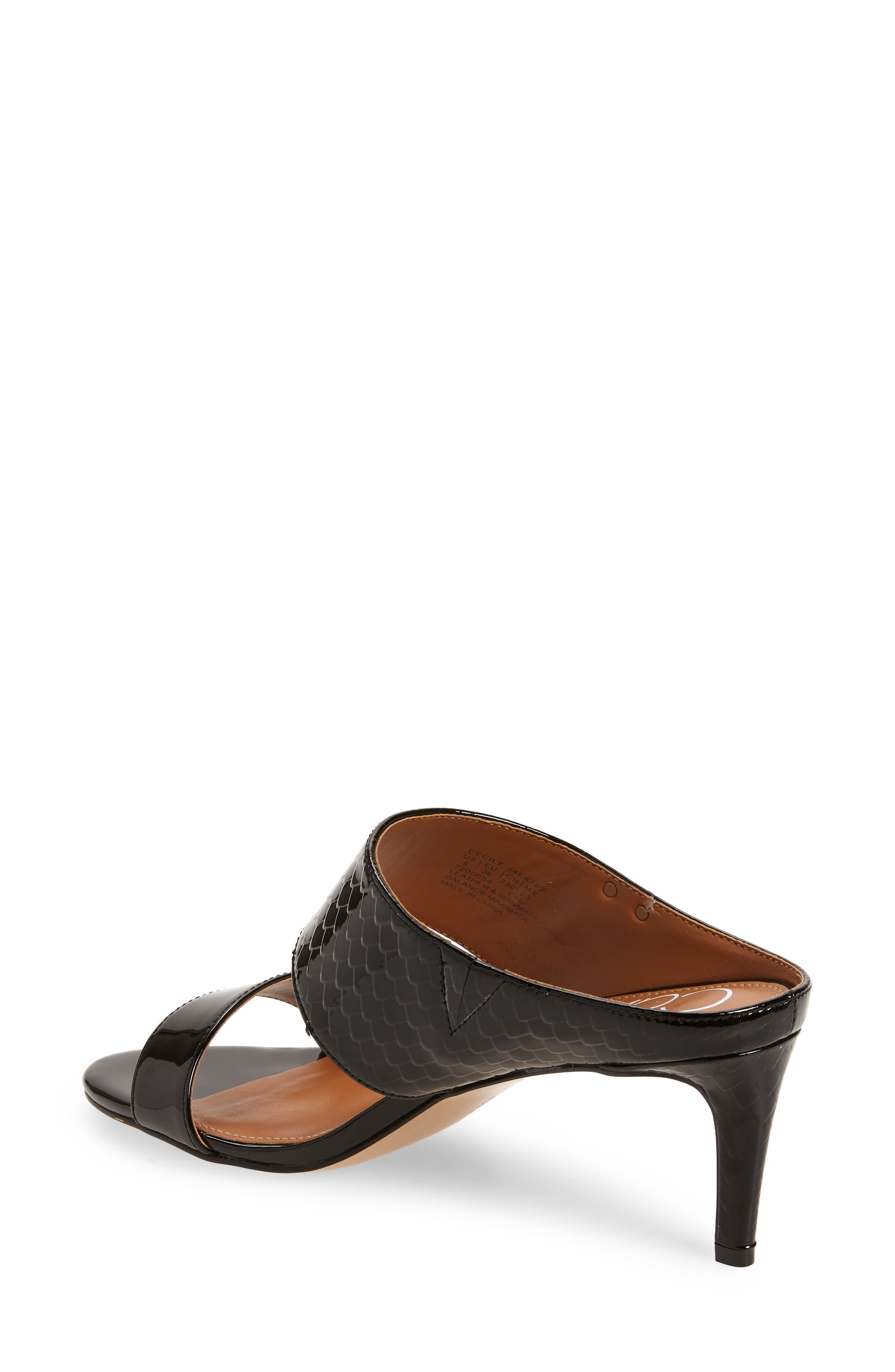 'Cecily' Sandal, Alternate, color, BLACK PATENT LEATHER