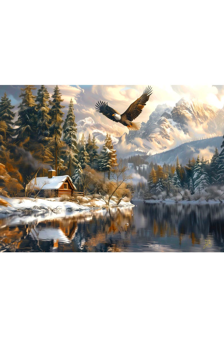 Winter Eagle Flight 1000 piece Jigsaw Puzzle for Adults, Alternate, color, Multicolor