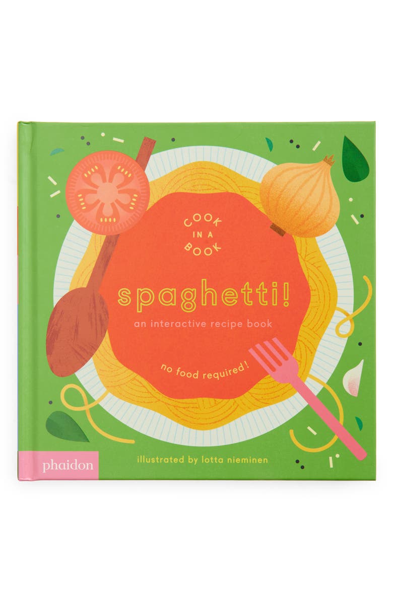 Phaidon Press 'Spaghetti!: An Interactive Recipe Book' Board Book, Main, color, Red/ Green