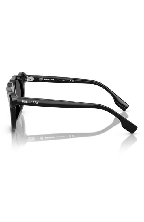 Burberry Kids' 43mm Irregular Sunglasses In Black