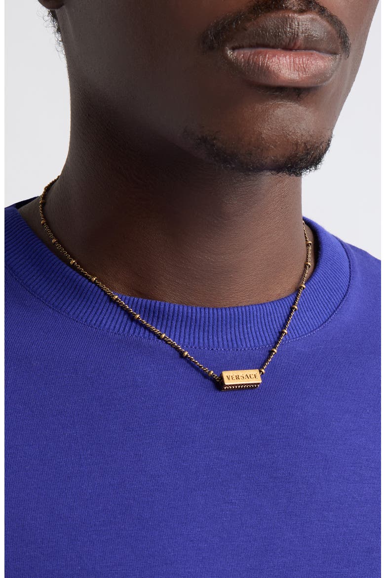 Men's Axis Chain Necklace, Alternate, color, SUN GOLD