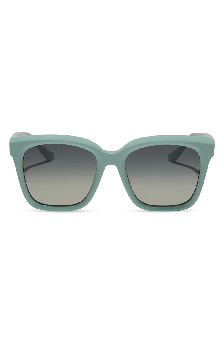 DIFF Meredith 54mm Square Sunglasses, Main, color, Grey Gradient