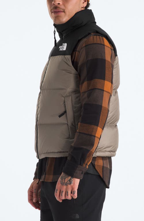 The North Face 1996 Retro Nuptse Water Resistant Down Puffer Vest In Neutral