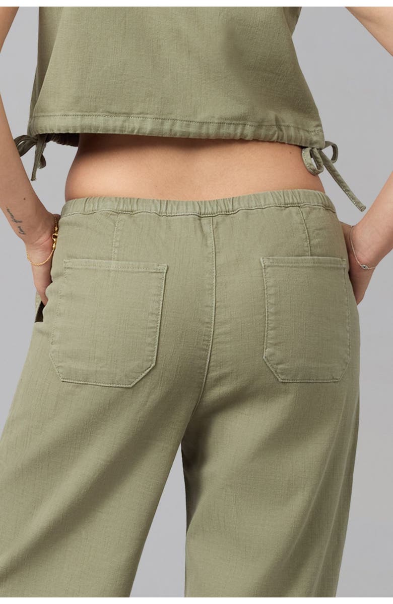 Lola Denim Remy Mid Rise Wide Leg Jeans, Alternate, color, Worn Sage