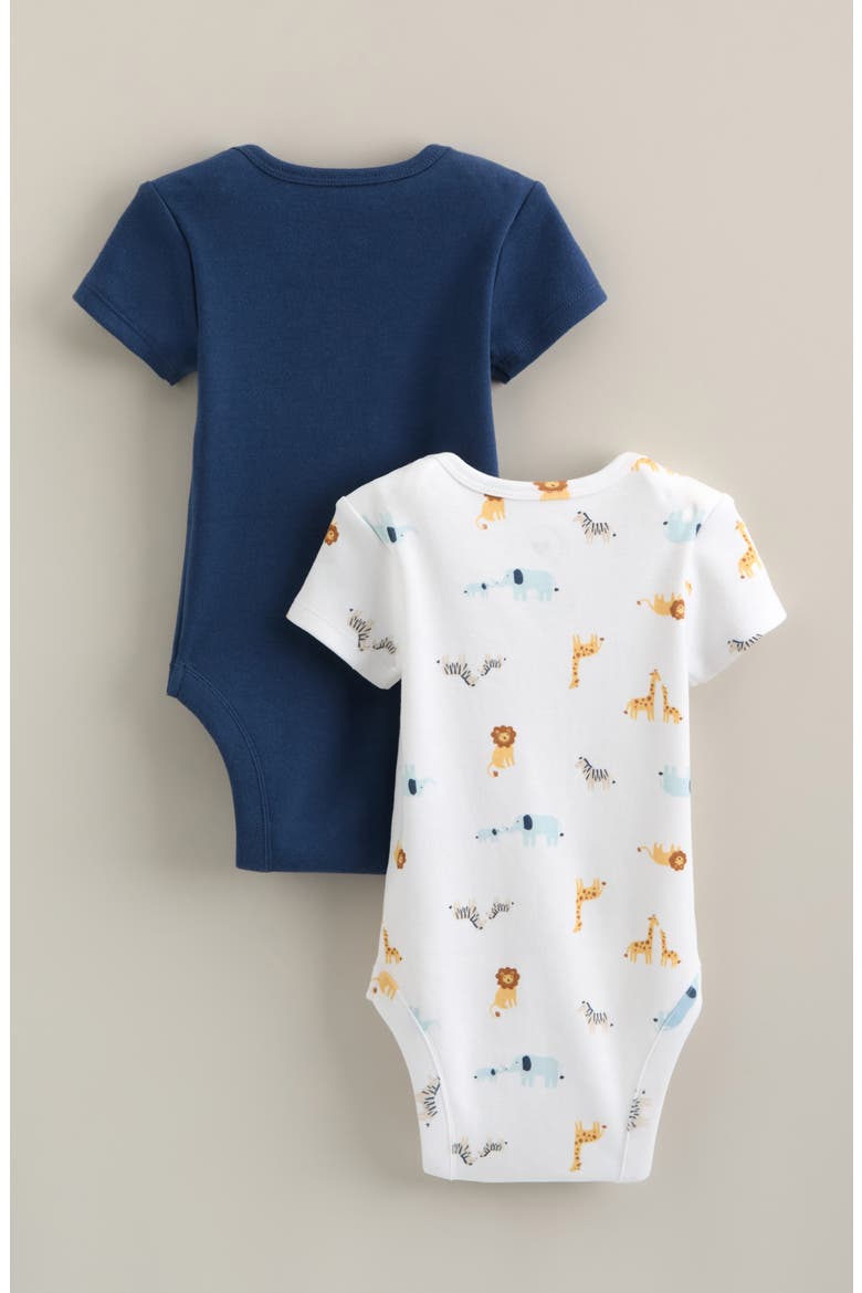 Assorted 2-Pack Bodysuits, Alternate, color, WHITE ZOO- NAVY PACK