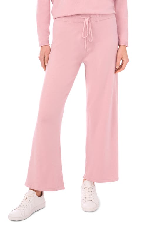 Vince Camuto High Waist Knit Sweatpants In Pink