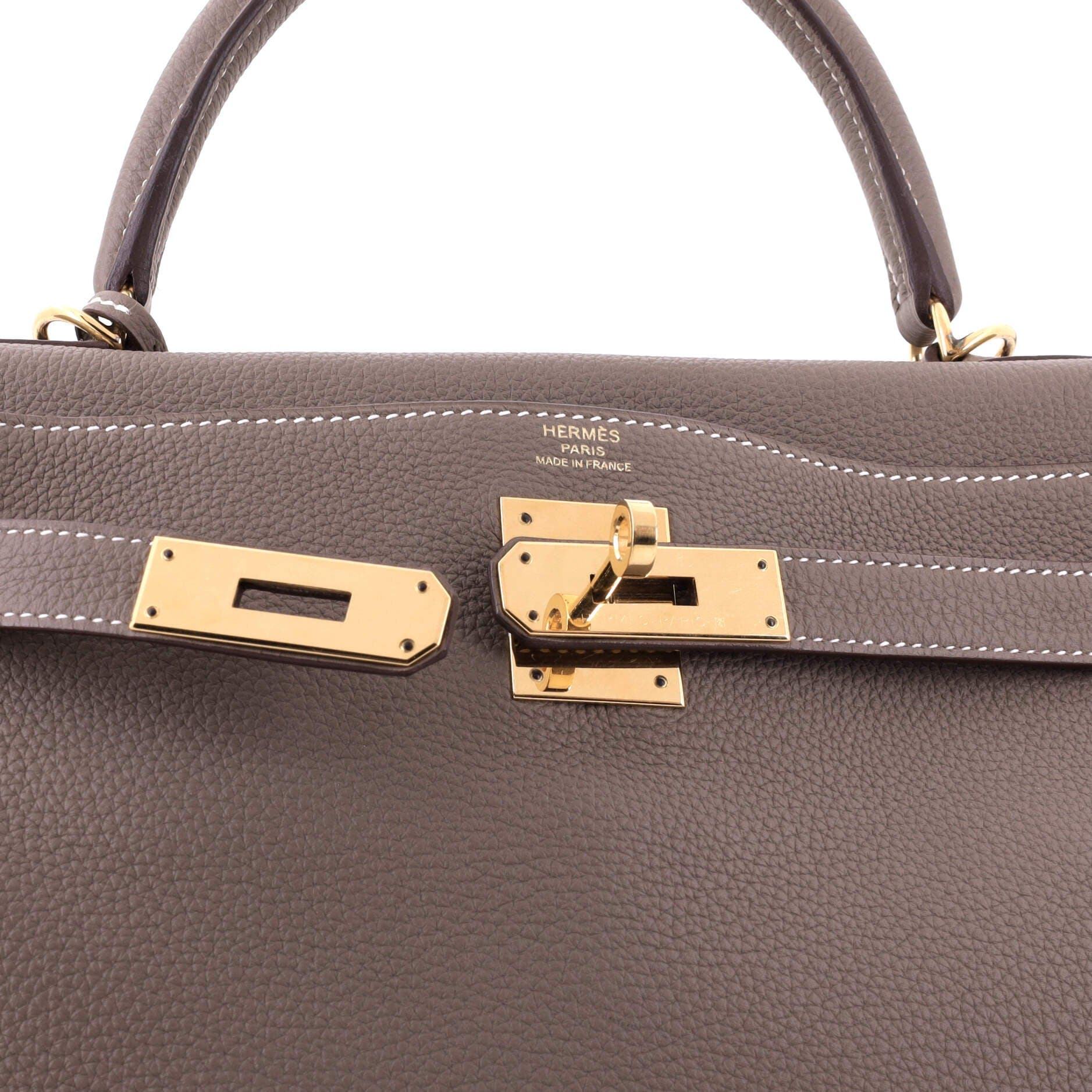 Kelly Handbag Grey Togo with Gold Hardware 28, Alternate, color, Grey