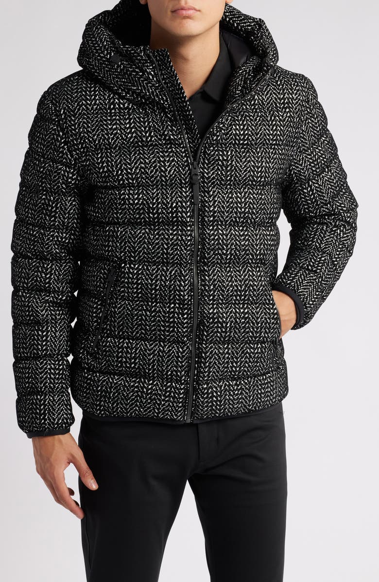 Mackage Jack Flocked Herringbone 750 Fill Power Down Jacket, Alternate, color,