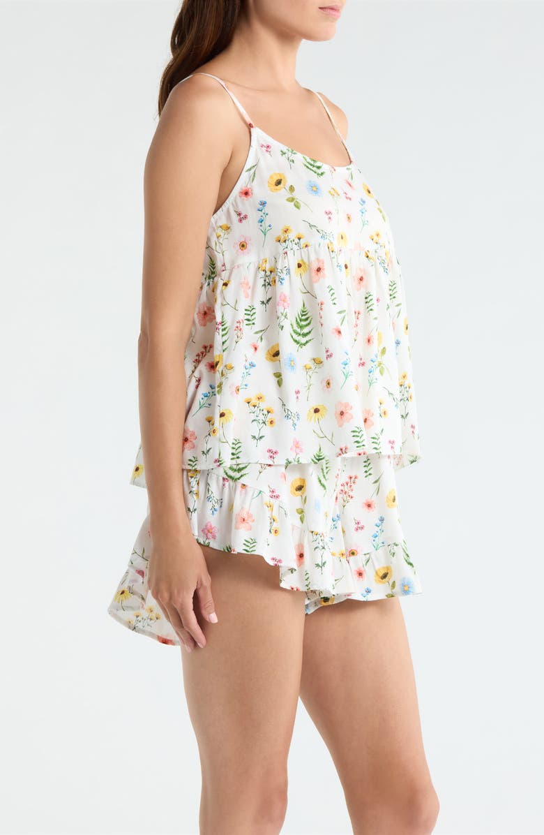 Papinelle Elodie Cami Boxer Pajamas, Alternate, color, White