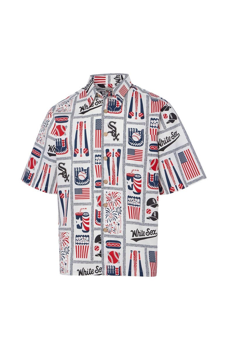 Reyn Spooner Men's Reyn Spooner White Chicago White Sox Americana Button-Up Shirt, Alternate, color, White