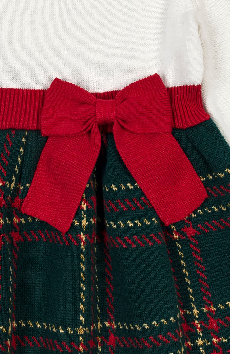 Hope & Henry Organic Long Sleeve Skater Sweater Dress with Bow, Alternate, color, 