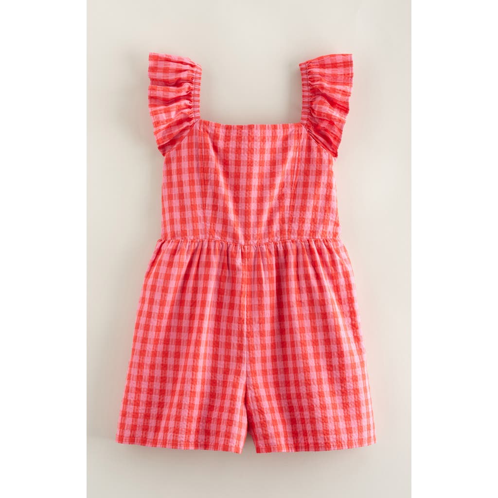 Nordstrom Kids' Gingham Flutter Romper