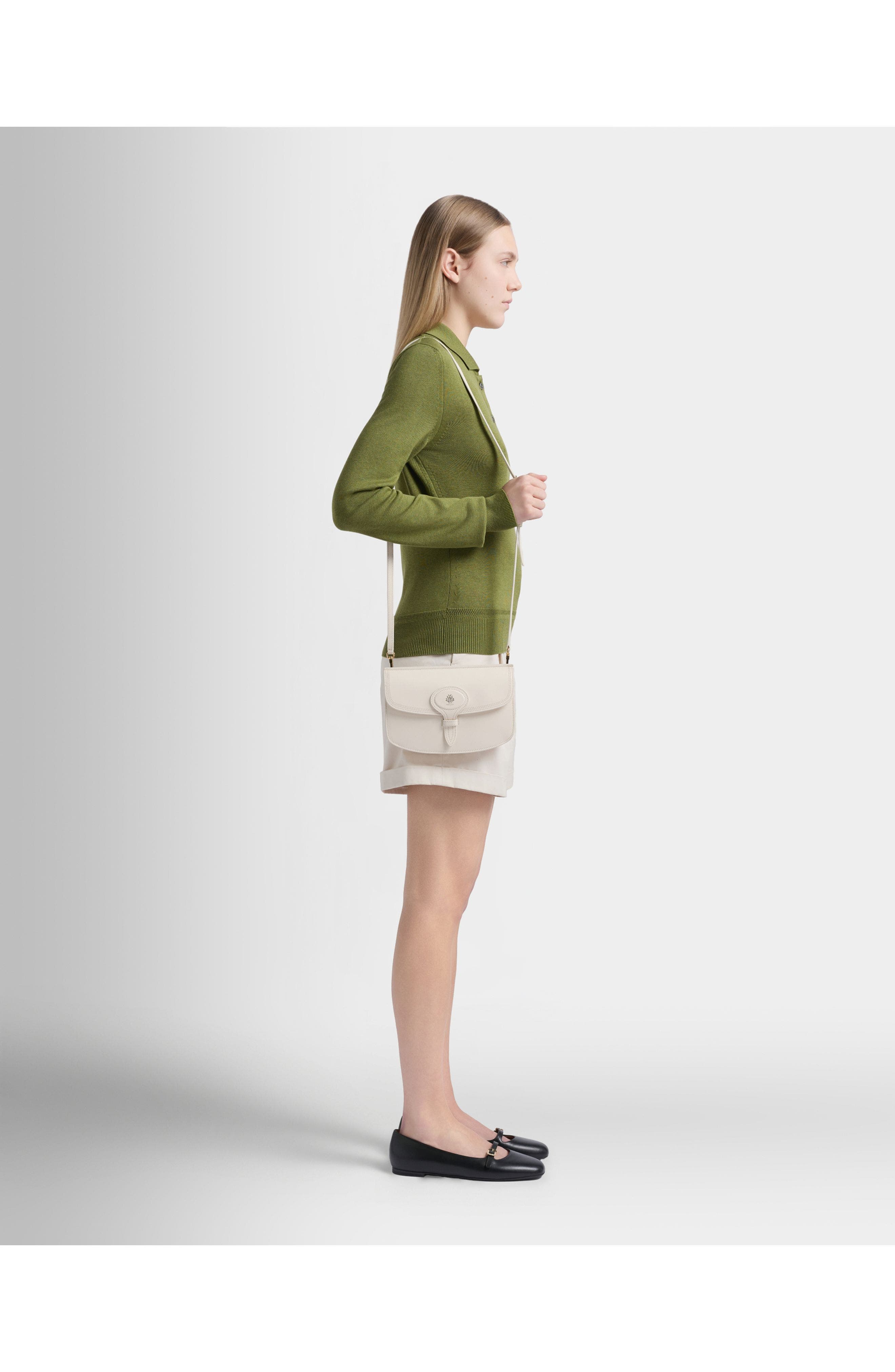 Bally Beckett Minibag in Leather, Alternate, color, White