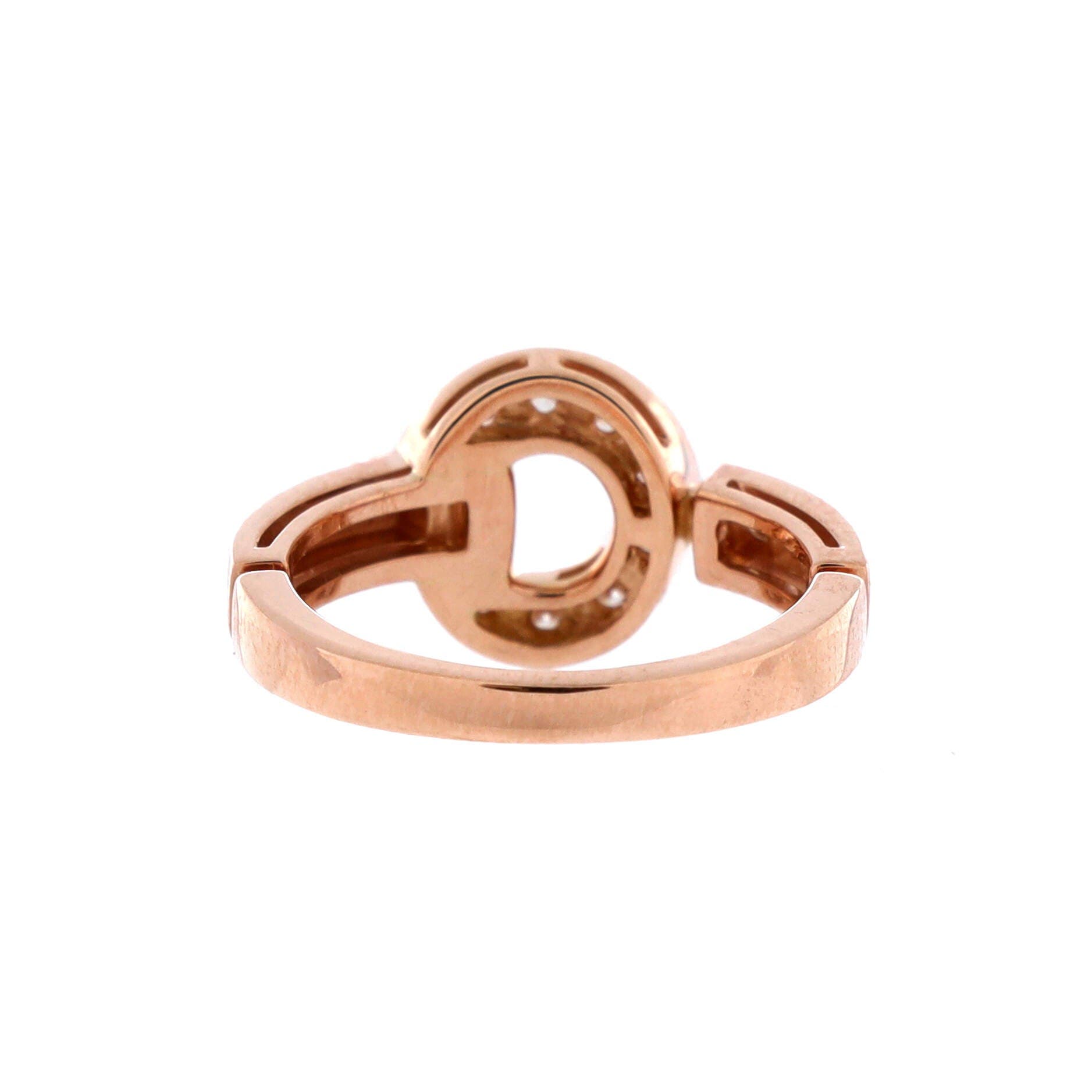 Bvlgari Bvlgari Ring 18K Rose Gold and Diamonds, Alternate, color, Metallic Gold