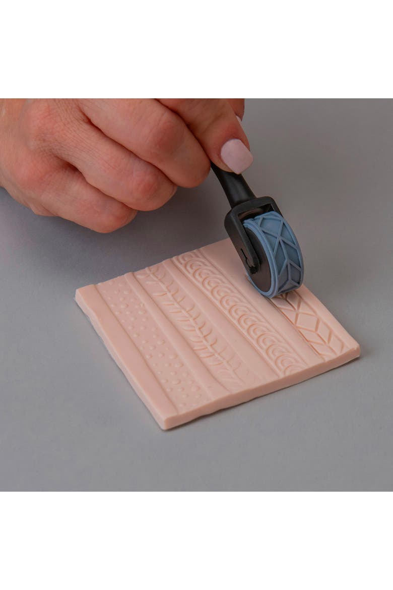 Texture Wheel Set Clay Pattern Tool, Alternate, color, Blue