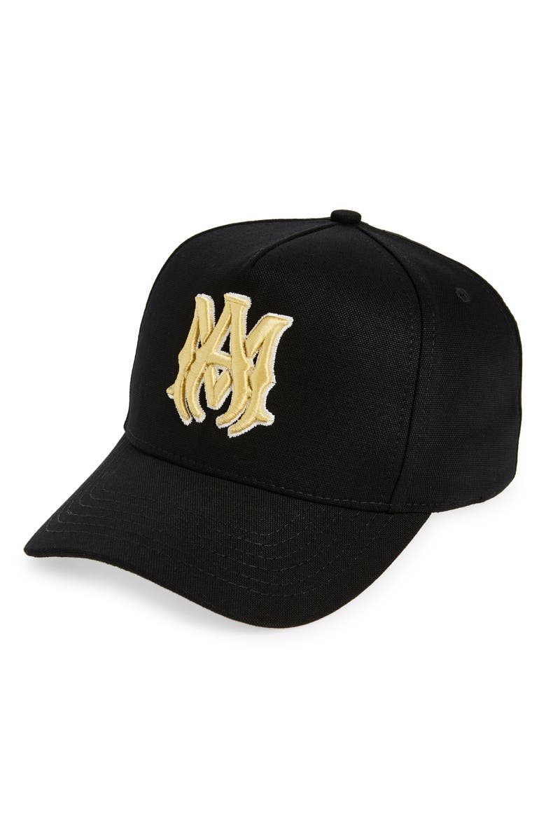 AMIRI MA Canvas Baseball Cap, Main, color, 