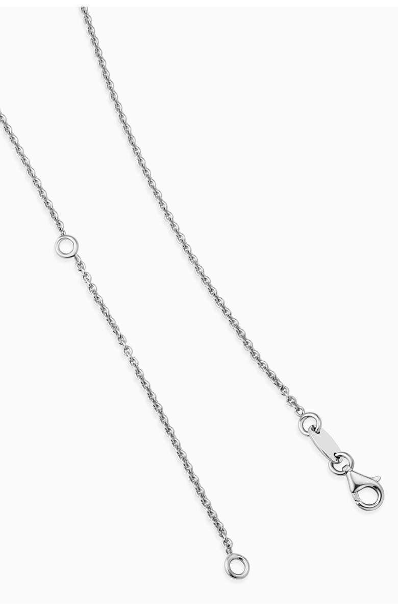 Oradina Key To My Heart Pendant Necklace in Sterling Silver, Alternate, color, Silver