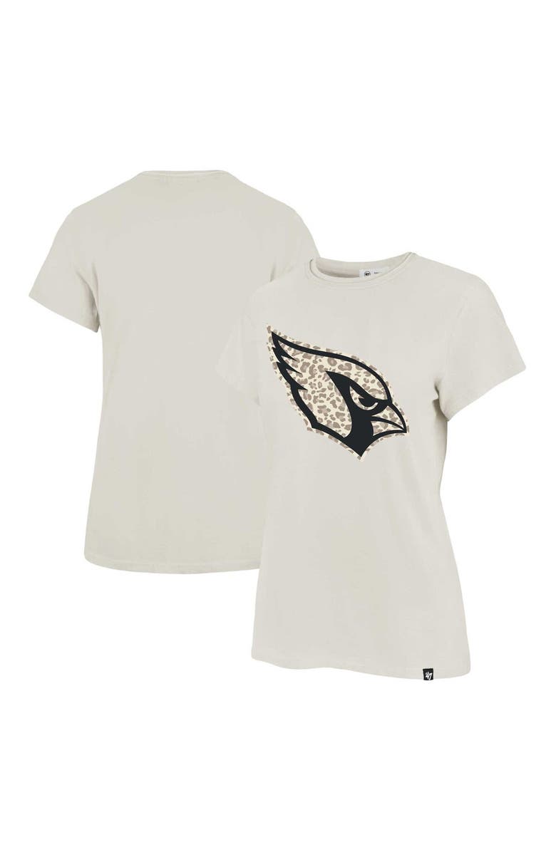 '47 Women's '47 Cream Arizona Cardinals Panthera Frankie T-Shirt, Main, color, Cream