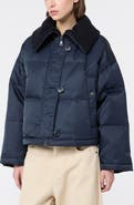 Weekend Max Mara Knit Collar Quilted Down Puffer Jacket