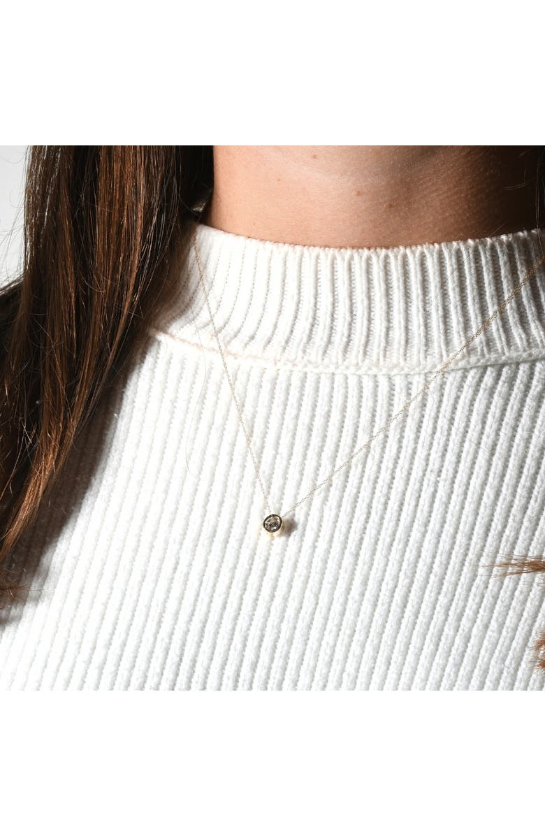 Bliss Diamond 1/2Ct Diamond Bezel Pendant Solitaire Necklace 14k Gold Lab Grown, Alternate, color, 14K Yellow Gold