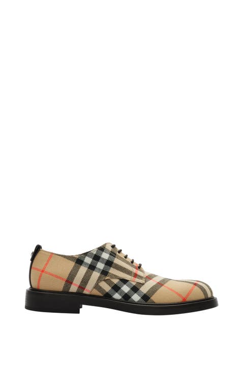 Check Pembroke Derby Shoes