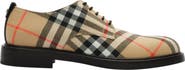 Burberry Check Pembroke Derby Shoes