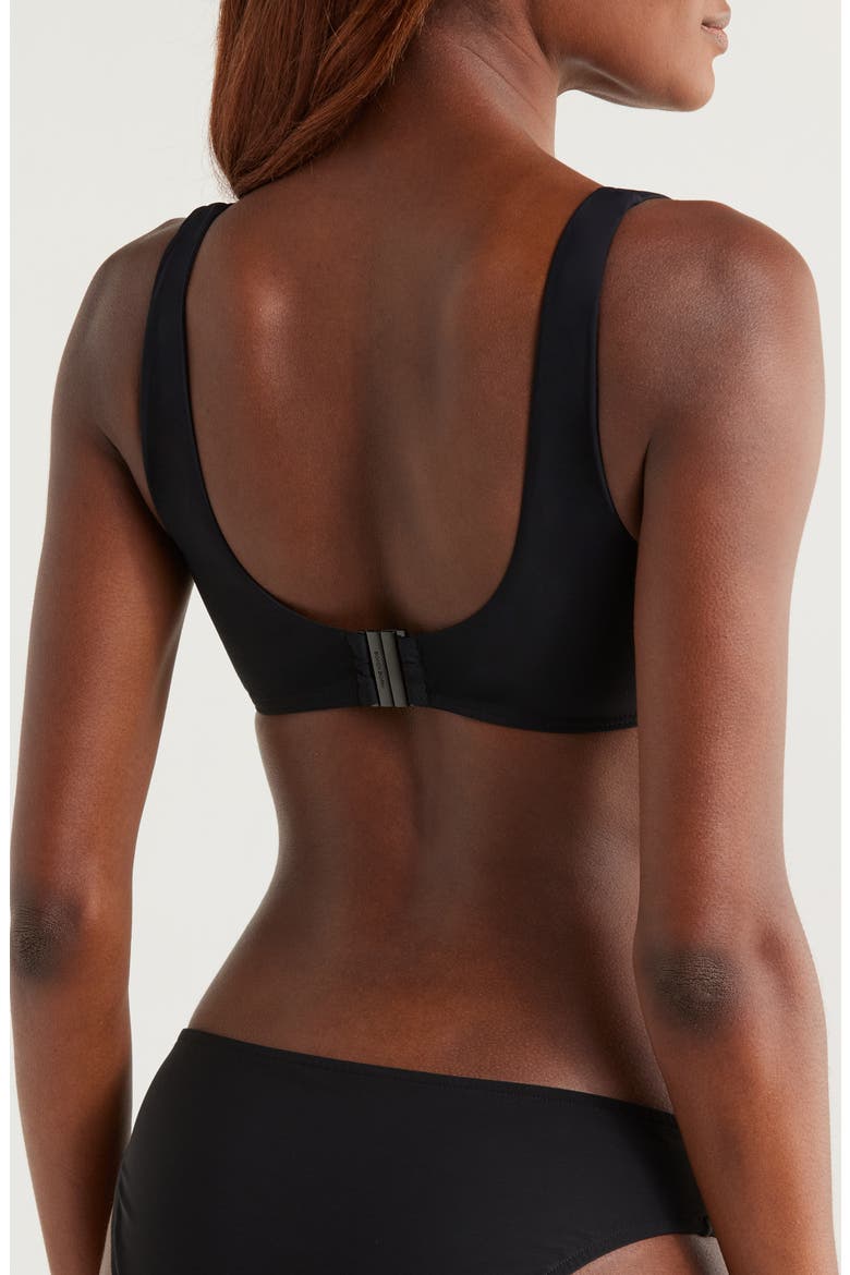 Verona Notched Bikini Top, Alternate, color, BLACK