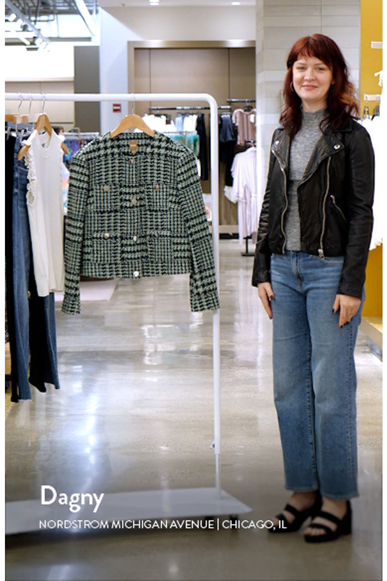 Janoa Houndstooth Crop Jacket video
