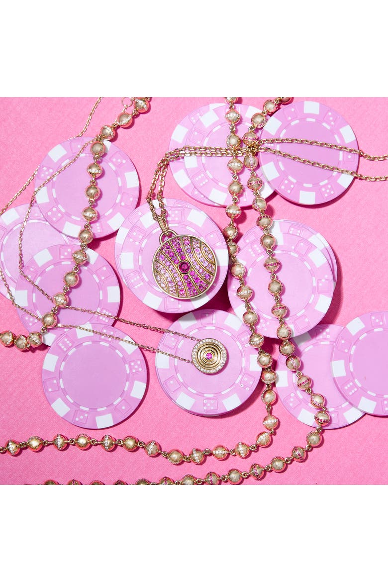 Revel Small Bead Necklace, Alternate, color, Gold