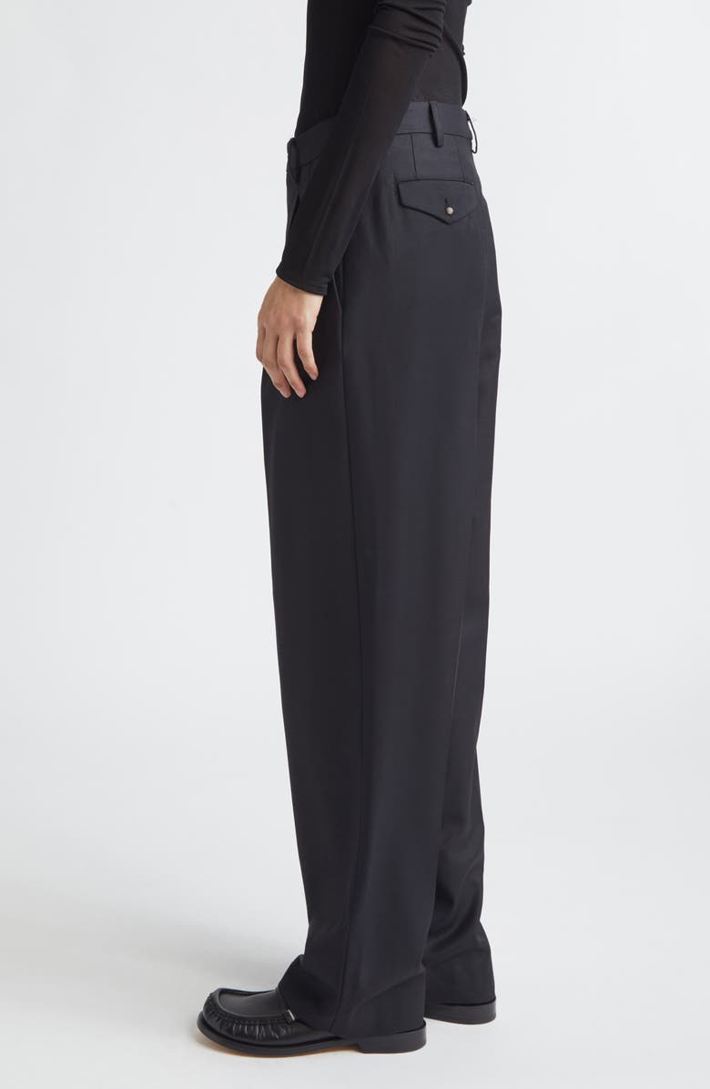 Magliano Double Pleat Wool Pants, Alternate, color, Black