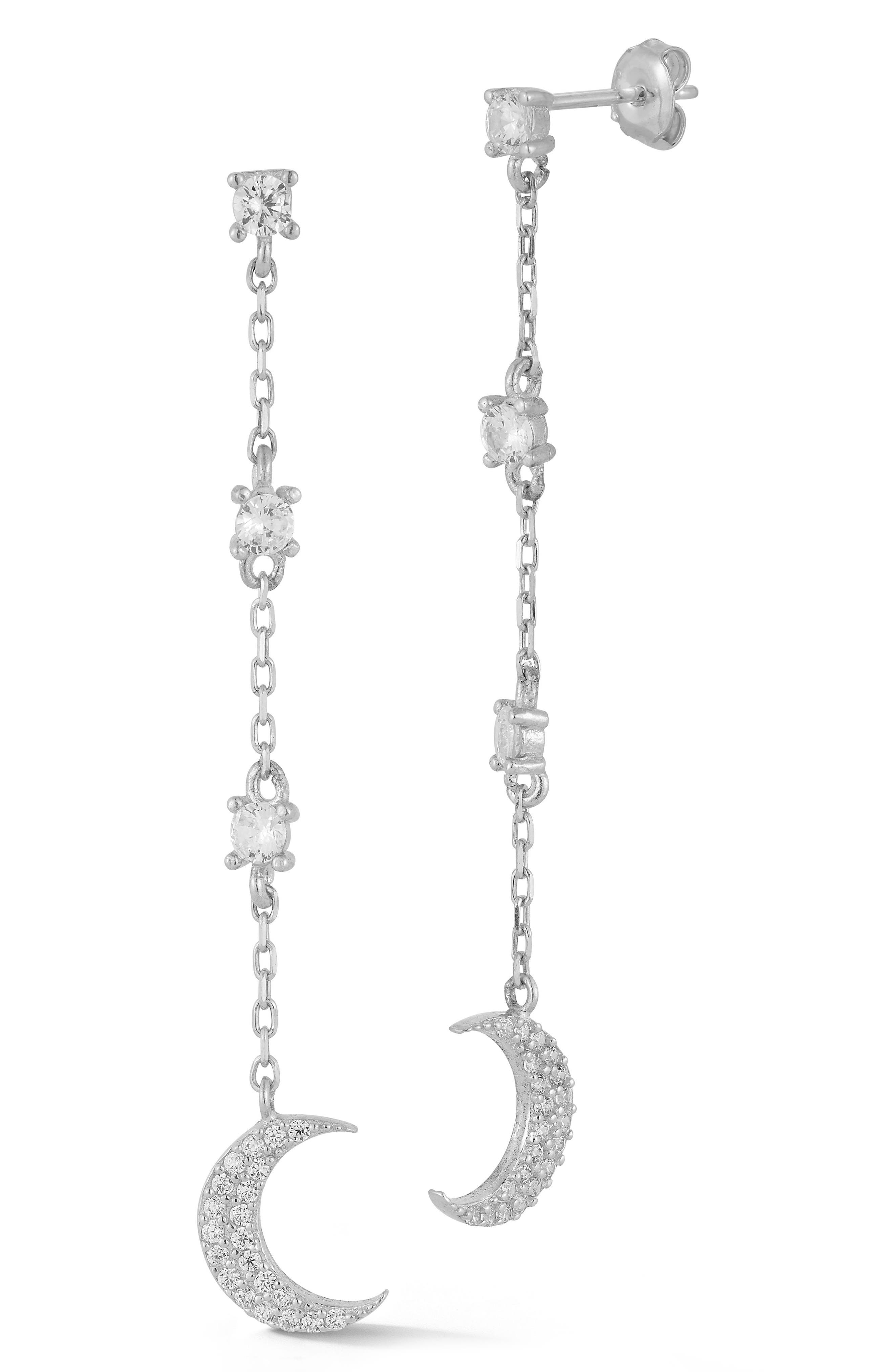 Moon Drop Earrings