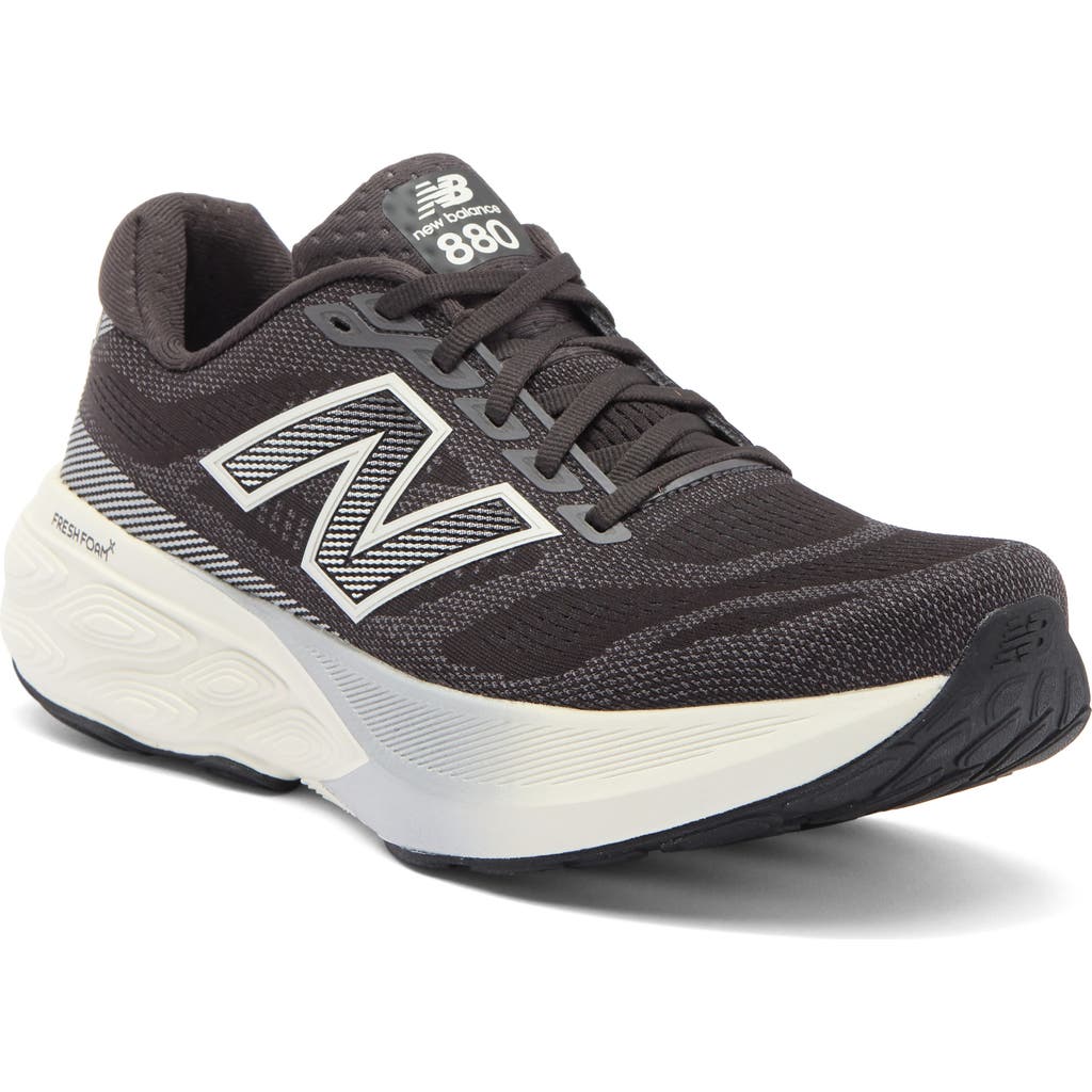 New Balance Fresh Foam X 880 V14 Running Sneaker In Black Cement/sea Salt
