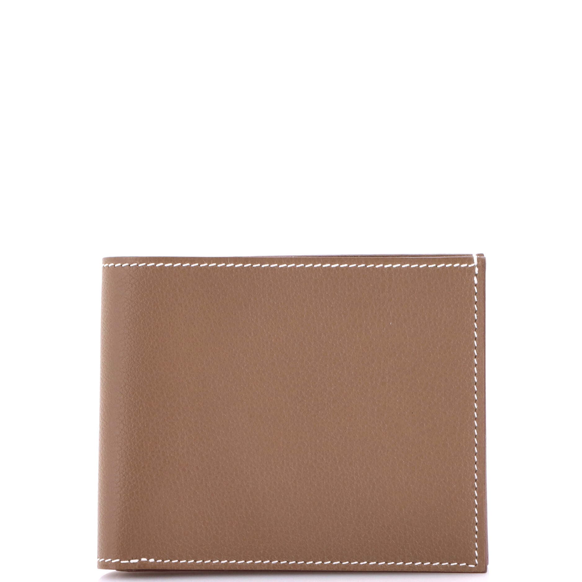 Pre-Owned Hermes MC2 Copernic Wallet Evercolor Compact, Main, color, Etoupe