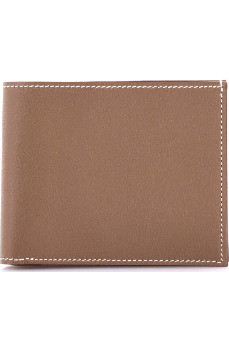 Pre-Owned Hermes MC2 Copernic Wallet Evercolor Compact, Main, color, Etoupe