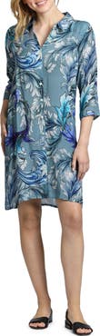 APNY Cupro Blend Shirtdress