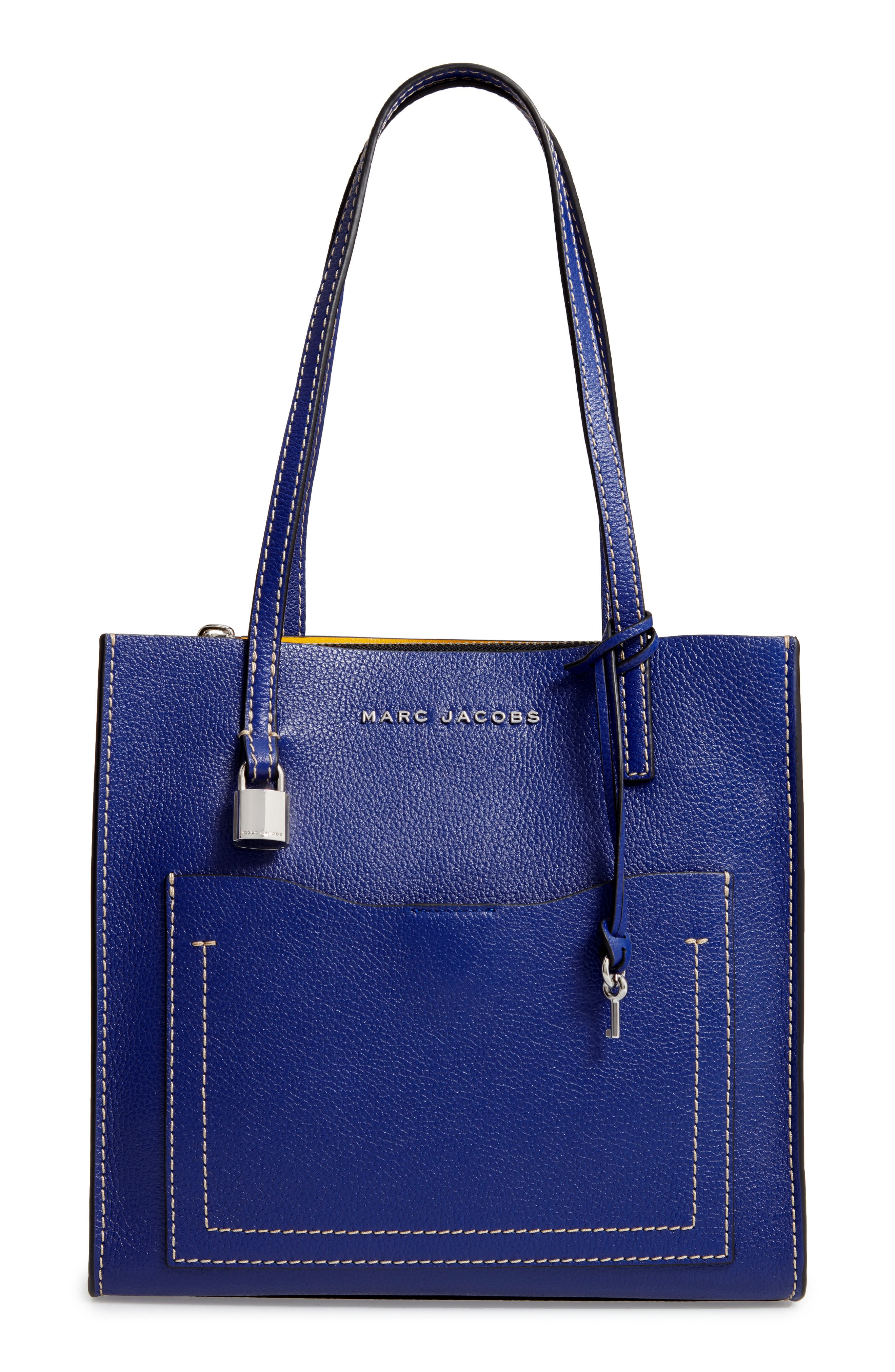 Marc Jacobs The Grind Medium Leather Tote, Main, color, 