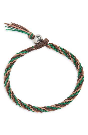 Caputo & Co Macramé Knotted Stripe Bracelet