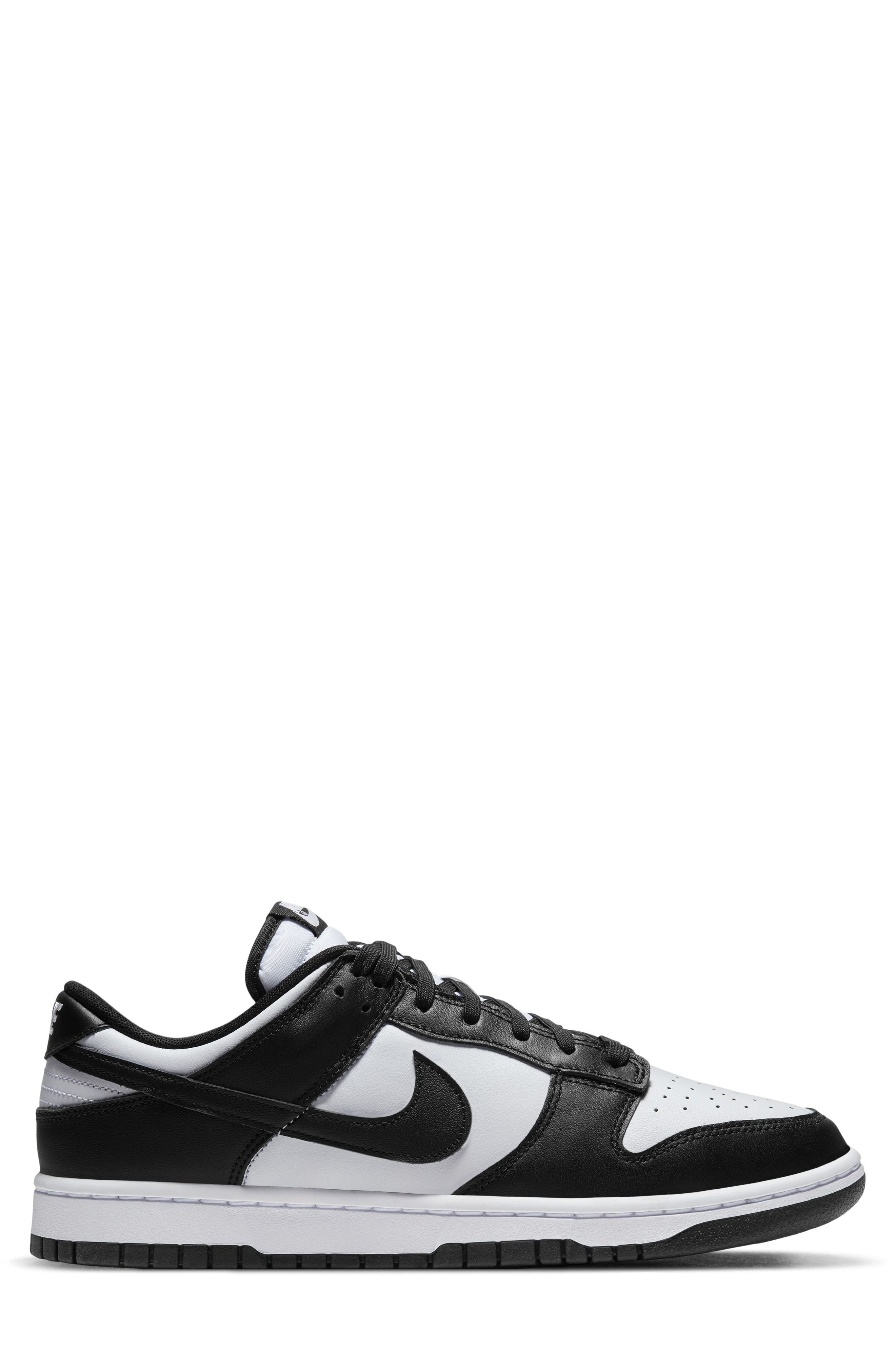 Nike Dunk Low Basketball Sneaker, Alternate, color, White/ Black/ White