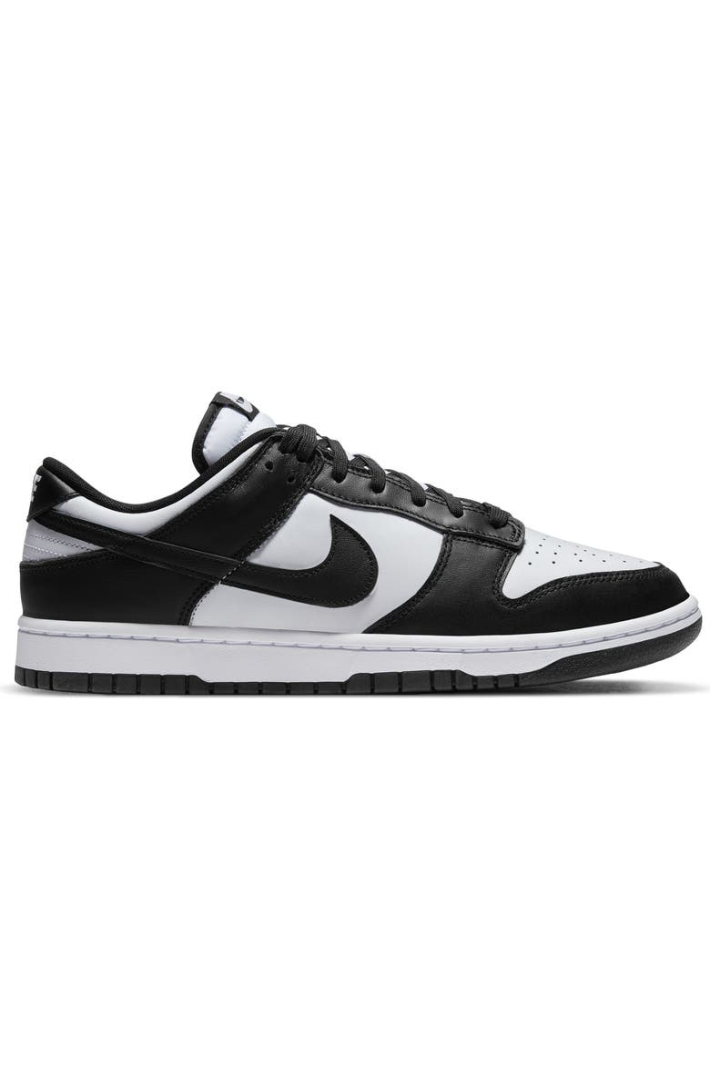 Nike Dunk Low Basketball Sneaker, Alternate, color, White/ Black/ White