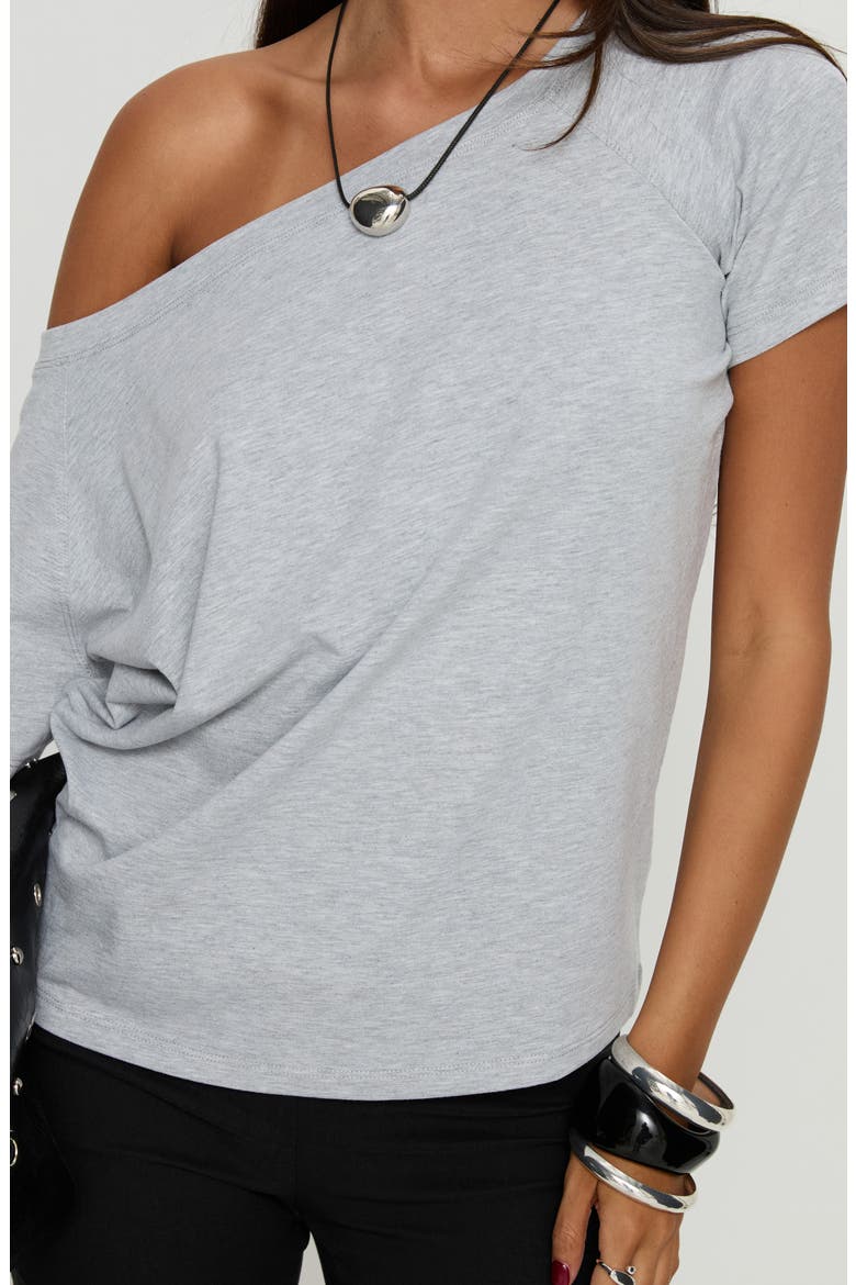 Icon Baby Off the Shoulder Top, Alternate, color, GREY