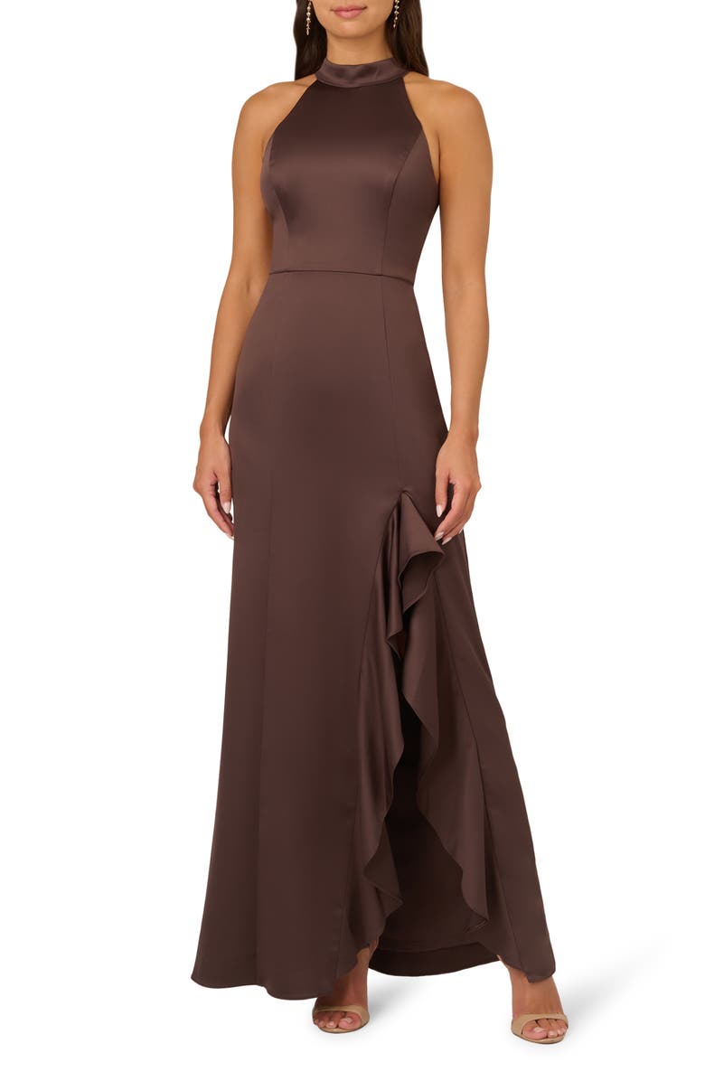 Adrianna Papell Halter Mermaid Gown | Nordstrom Adrianna Papell Halter Mermaid Gown | Nordstrom
