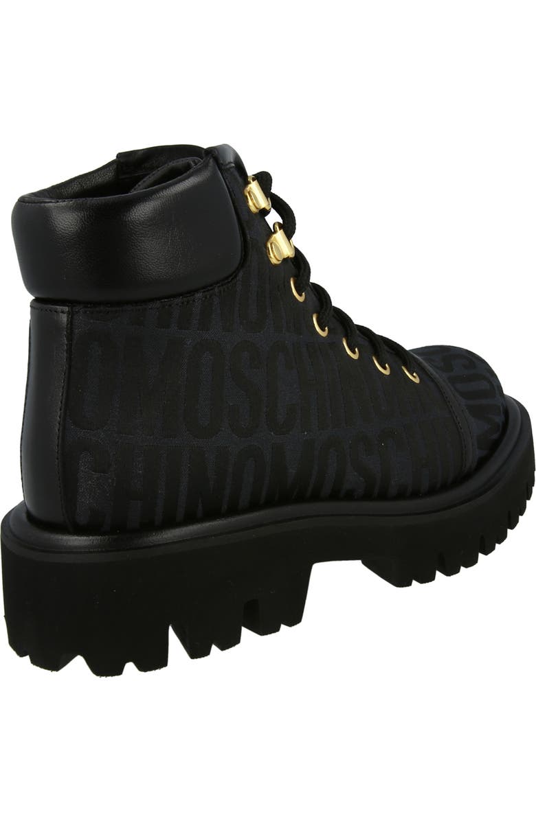 Moschino Lug Sole Lace-Up Boot, Alternate, color,