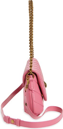 Long Kensington Quilted Leather Shoulder Bag